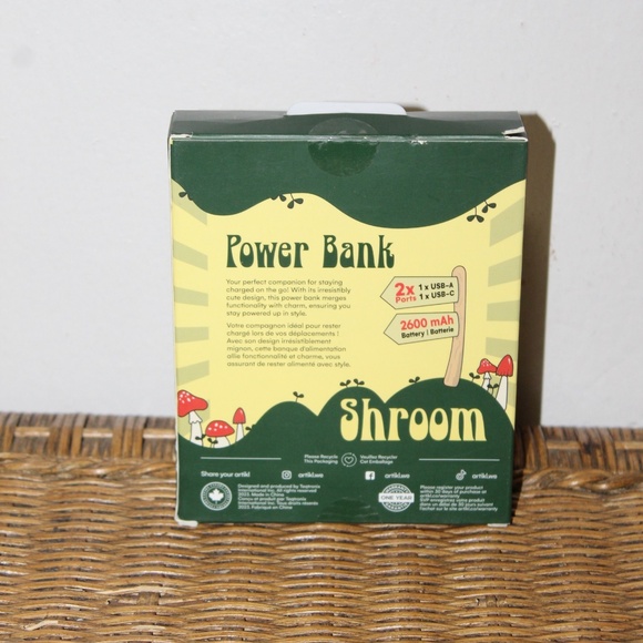 Artikl.  Shroom Power Bank. Portable Charger. - Picture 2 of 5